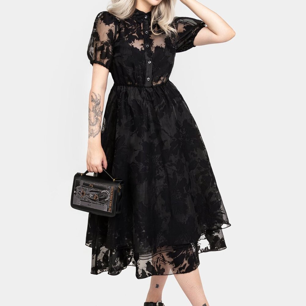 Disturbia Spectre Layered Midi Shirt Dress